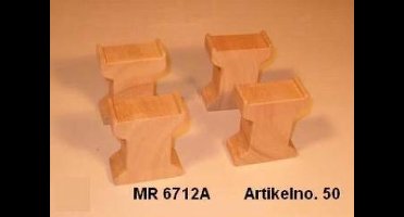 Mentari, Houten blokken voor verhoging (set van 4)