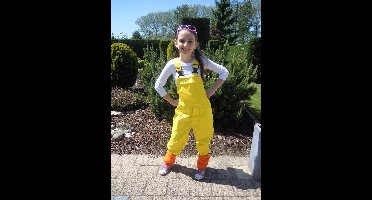 Party Tuinbroek Geel Kinderen Premium - Maat 140