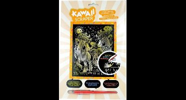 Kras Tekening Junior "Sequin Art" Ponies Goud