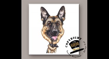 Tegel Hond Duitse Herder