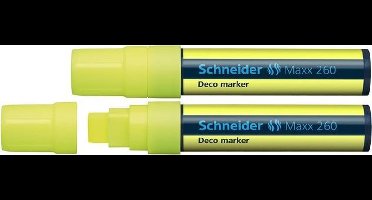 Schneider krijtmarker - Maxx 260 - fluorgeel - 2 stuks - S-126005-2