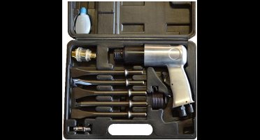 Weber Tools Pneumatische Beitelhamer 9 delig in koffer