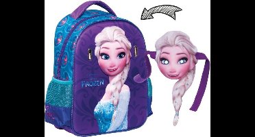 Frozen Elsa Rugzak - met masker - Kinderen - 31 cm hoog - Paars/Blauw