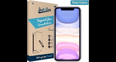 iPhone 11 screenprotector - Gehard glas - Transparant - Just in Case