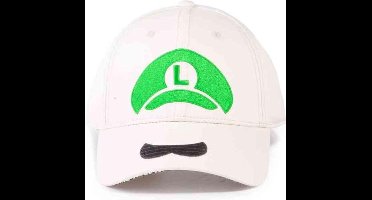 Nintendo Super Mario Verstelbare pet Luigi Icon Wit