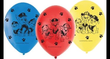 18x Paw Patrol ballonnen versiering voor een Paw Patrol themafeestje - thema feest ballon kinderfeestje/verjaardag
