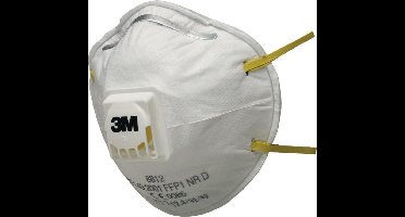 3M Stofmaskers 8312 per 10 stuks, met uitademventiel, EN 149:2001 FFP1 professioneel