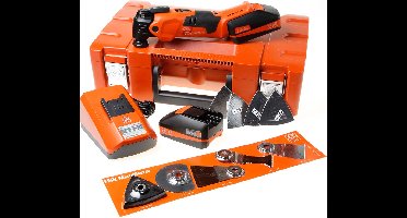 Fein AMM500 Multimaster Top 18V Li-ion accu multitool set (2x 3.0Ah accu) + 30 delige accessoireset in koffer