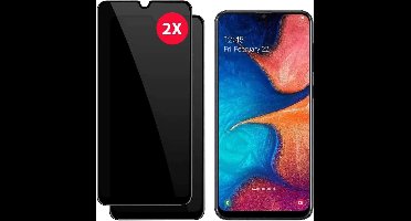 Screenprotector Geschikt voor Samsung Galaxy A22 5G Privacy Screenprotector 2Pack - Privacy Screenprotector Geschikt voor Samsung Galaxy A22 5G - Privacy Glas A22 5G - Privacy Screenprotector Geschikt voor Samsung Galaxy A2