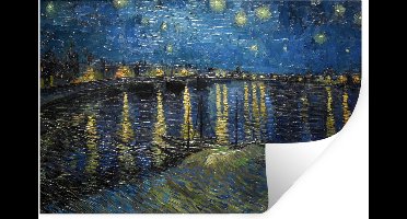 Muurstickers - Sticker Folie - Van Gogh - Brug - Oude meesters - 30x20 cm - Plakfolie - Muurstickers Kinderkamer - Zelfklevend Behang - Zelfklevend behangpapier - Stickerfolie