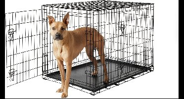 Topmast bench zwart gecoat - Groot