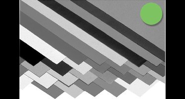 Folia Papier - Hobbypapier - Fotokarton - 50x70cm - 300g - Licht groen - 10 stuks