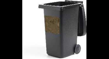 Container sticker Patronen - Brons - Luxe - Groen - 40x40 cm - Kliko sticker