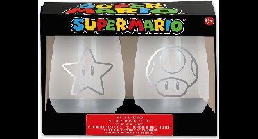 Storline Nintendo - Super Mario Crystal Glasses 2-pack