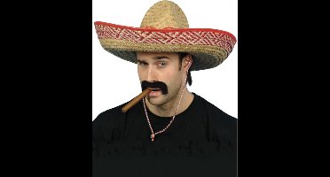 3x stuks mexicaanse sombrero hoed verkleedaccessoire voor volwassenen - Carnaval feestartikelen strohoeden