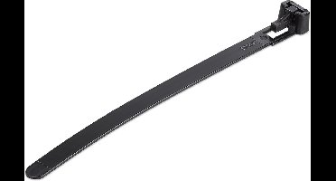 StarTech 120 mm Zwarte Herbruikbare Kabelbinders 100 stuks