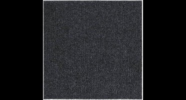 vidaXL - Droogloopmat - 100x100 - cm - antracietkleurig