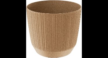 Prosperplast Plantenpot Eco - stripe - beige - kunststof - D20xH17 cm - voor binnen/buiten