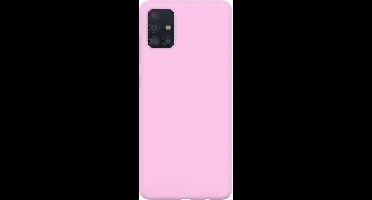 xoxo Wildhearts siliconen hoesje geschikt voor Samsung Galaxy A51 - Roze gekleurd hoesje - Pantone kleur - Backcover - verkrijgbaar in verschillende kleuren - Roze