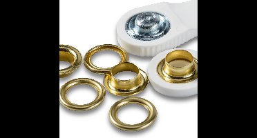 Seilflechter Verstevigende messing zeilogen - Ø 11 mm - 15 stuks