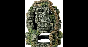 ZOLUX Torendecoratie met gezichten 4 zijden voor aquarium - 8,3 x 7,7 x 8,8 cm