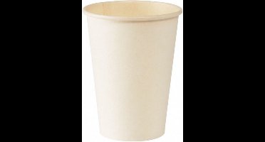 bekers wegwerp 210 ml karton/PE wit 50 stuks