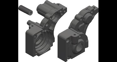 Team Corally - Gearbox - L/R - Composite - 1 Set