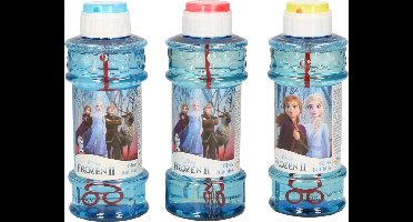 4x Disney Frozen 2 bellenblaas flesjes met spelletje 300 ml voor kinderen - Uitdeelspeelgoed - Grabbelton speelgoed