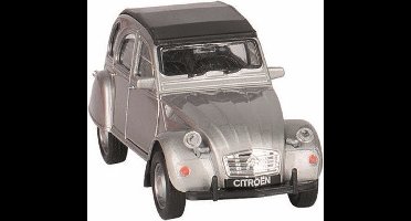 Welly Modelauto Citroen 2CV - zilver - dicht - schaal 1:36 - schaalmodel auto
