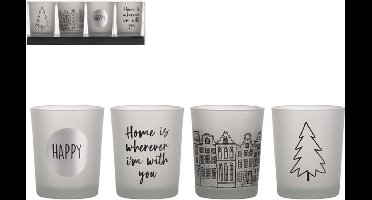 Gusta Theelichthouders set a 4 stuks