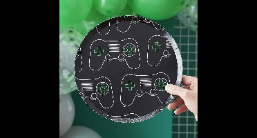 Ginger ray - Controller papieren borden - Feestdecoratie - GroenWitZwart - Papier -