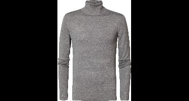 Petrol Industries - Heren Fijngebreide Coltrui - Grijs - Maat S