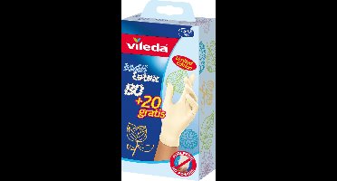 Vileda Natural Latex Handschoenen - 100 Stuks