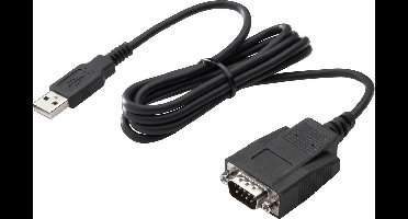 HP - Serial adapter - USB - RS-232 x 1 - black