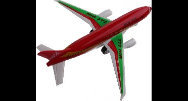 Johntoy Vliegtuig Met Licht En Geluid Pull-back 18 Cm Rood