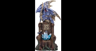 Nemesis Now Beeld/figuur Sapphire Throne Protector Draak Multicolours - LED - 26cm
