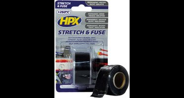 HPX Stretch&fuse Tape Zwart 3m