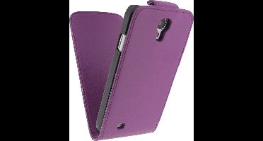 Xccess Leather Flip Case Sams S4  Purple
