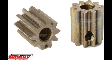 Team Corally - M0.6 Motortandwiel - Kort - Gehard staal - 10 Tanden - Motoras dia. 3.17mm