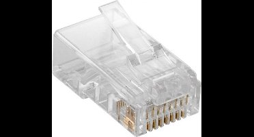 RJ45 Stekker - CAT6 - UTP - 8P8C - Transparant - 10 stuks