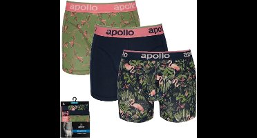 Apollo heren boxershorts - maat L - Jungle - 3-pack