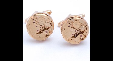 Manchetknopen - Horloge Mechanisch Rose Goud