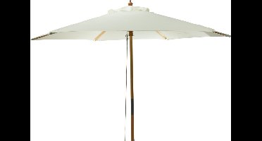 Niceey Parasol - Hout - 250CM - Creme