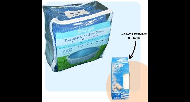 Interline Zomerafdekking 4,60m rond - Afdekzeil Zwembad - Solar Afdekzeil - Noppenfolie Zwembad - Solar Cover - Zwembad Hoes - Zwembad Cover - Incl. gratis Zwembadspons