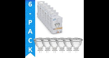 LED's Light GU4 LED Lampen - 2W vervangt 20W - Warm wit licht - 12V MR11 - 6PACK