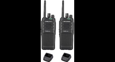 Set van 2 Kenwood TK-3701D IP55 Portofoon met tafellader