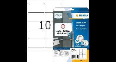Herma Adr.Etik. Movabels 96x50,8 25 Vel DIN A4 250 stuks 4349