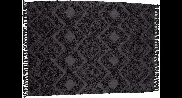 Hilma vloerkleed 350x250cm donkergrijs.