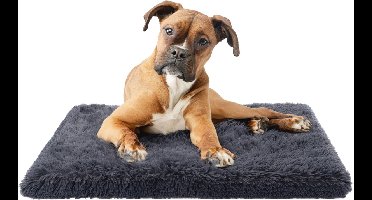 Paco - Comfortabel Ligkussen voor Honden & Katten - 80x50x7cm - Antraciet