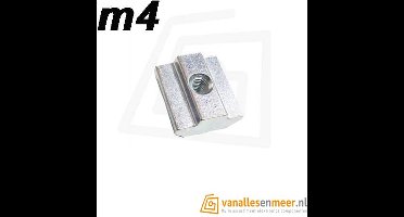 10 stuks Aluminium Profiel Moer, Sliding T-slot Moer, T-Noten voor Aluminium Profiel ,T-moeren voor CNC machine (European Standard 20-M4)